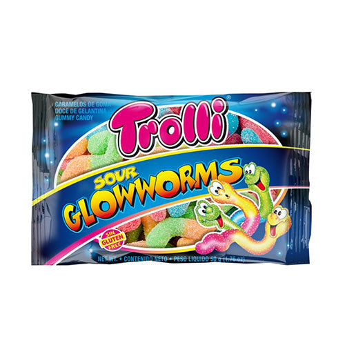 Trolli Gummy Candy Sour Glow Worm 45g