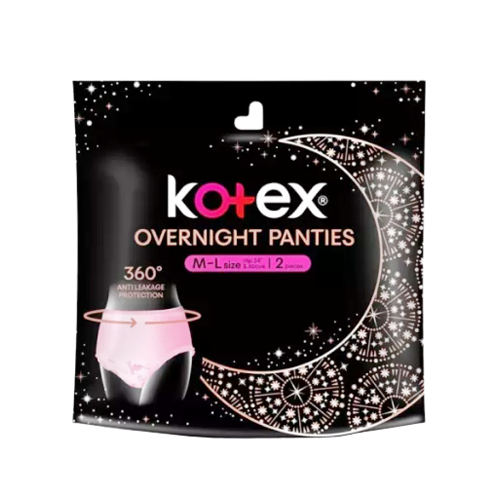 Kotex Overnight Panties M-L Size 2's