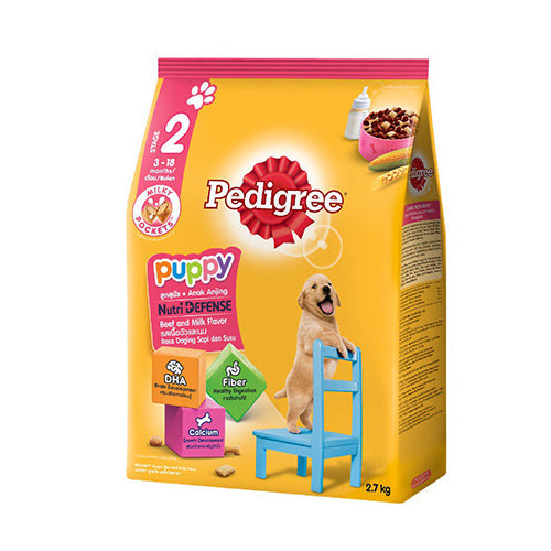 Pedigree Puppy Dog Food Beef And Milk 2.7kg