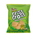 Criss Cross Crisscut Fries Snax Cheesy Sour Cream And Onion 65g