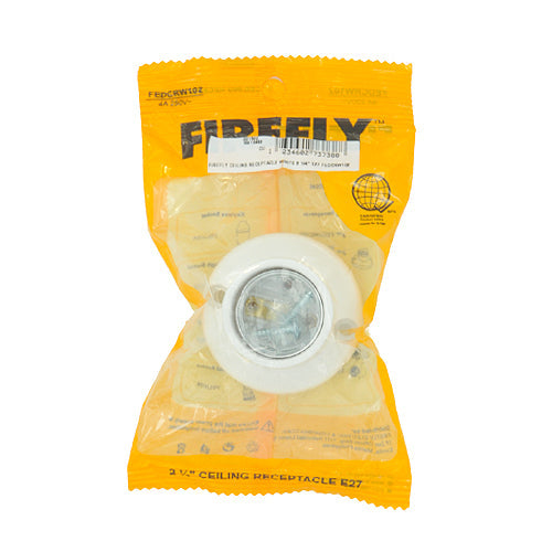 Firefly Ceiling Receptacle White 2 1/4" E27 FEDCRW102
