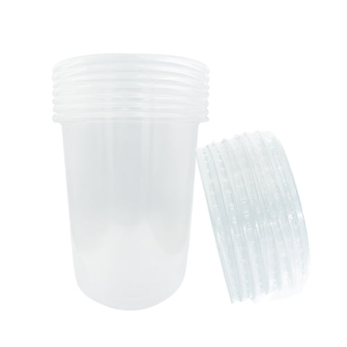 Happy Lea's Milktea Cups 500ml (16oz) with Lid 50's