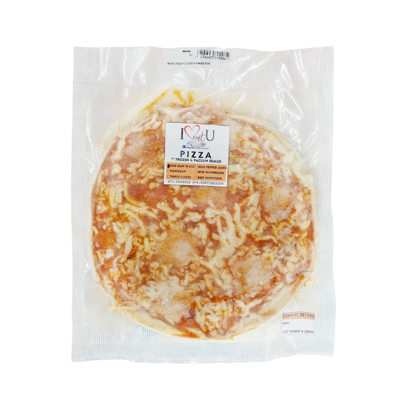 I Meat U Pizza Pie Chicken Ham And Cheese 7"
