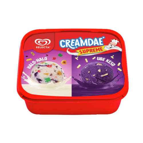 Selecta Supreme Ice Cream 2in1 Halo-Halo Ube Keso 1.3L