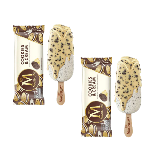 Selecta Magnum Ice Cream Cookies & Cream 80ml x 2's