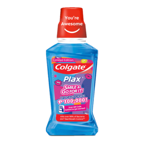 Colgate Plax Peppermint Smile And Go 240ml