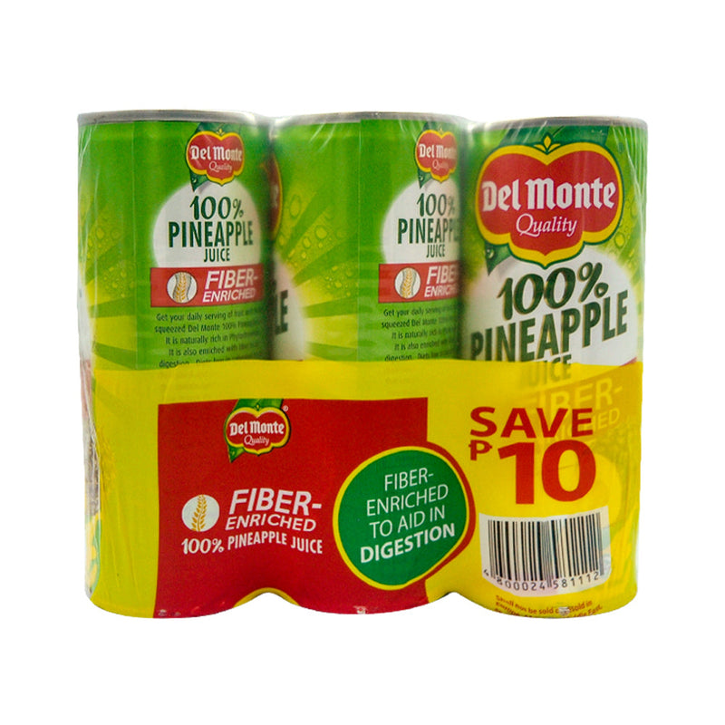 Del Monte Fiber-Enriched Pineapple Juice 240ml x 6's