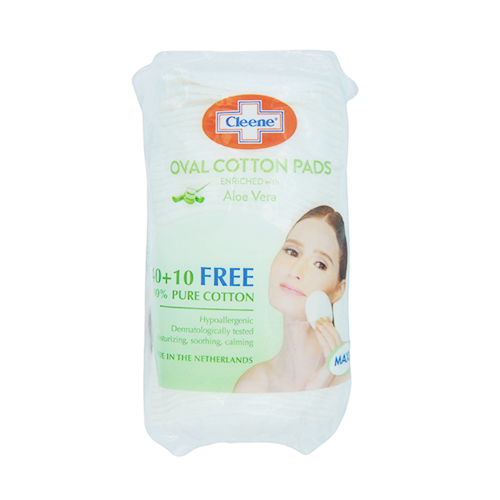 Cleene Oval Cotton Pads Aloe Vera 40's + 10's