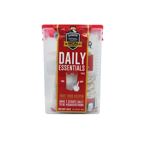 Quaker Instant Oats Foil 800g Free Foodkeeper