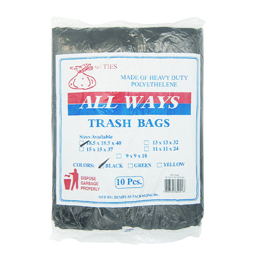 Always Trash Bag Black XL 18.5 x 18.5 x 40 10's