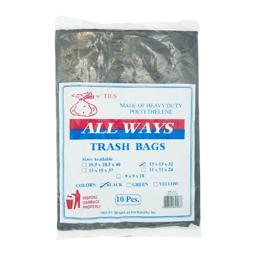 Always Trash Bag Black Medium 13 x 13 x 32 10's