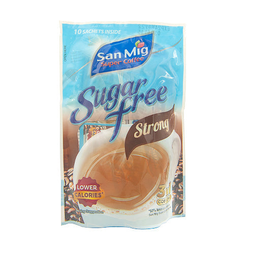 San Mig Coffee Instant 3in1 Coffee Mix Sugar-Free Strong 9gx10's