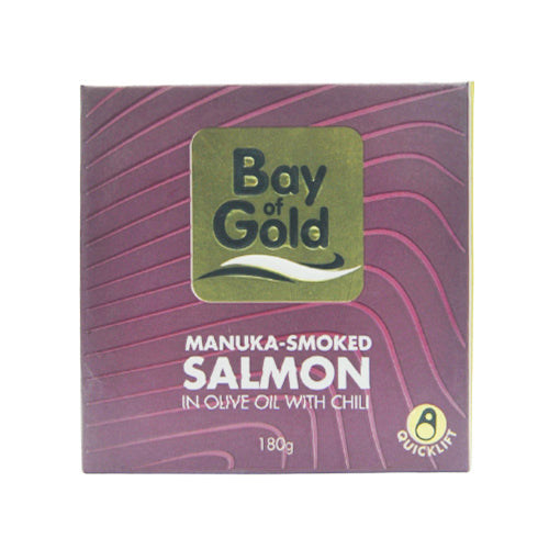 Bay Of Gold Manuka Smooked Salmon In Olive Oil With Chill 180g