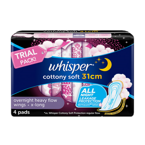 Whisper Cottony X Long Trial Pack With Wings 4's