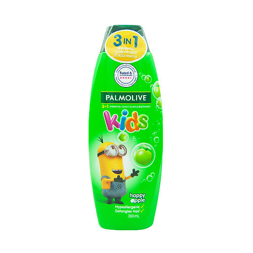 Palmolive 3in1 Kids Shampoo And Conditioner Happy Apple 350ml