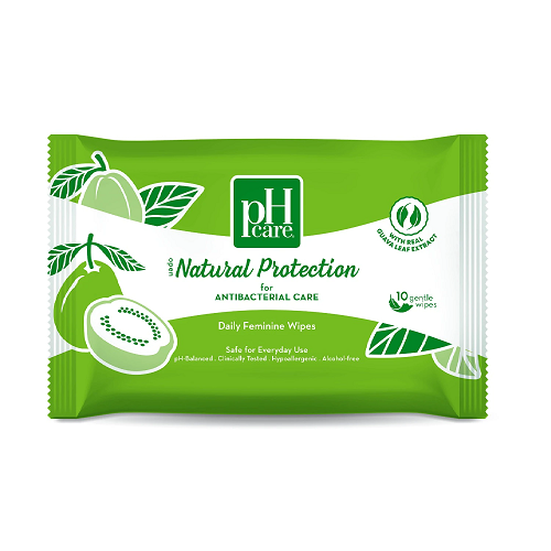 Ph Care Feminine Wipes Natural Protection 10's