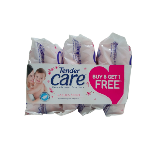 Tender Care Soap Sakura Scent 55g 5 + 1