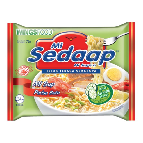 Mi Sedaap Noodles Mi Sup Perisa Soto 75g