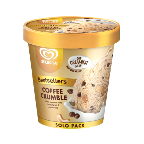 Selecta Solo Pack Ice Cream Coffee Crumble 450ml