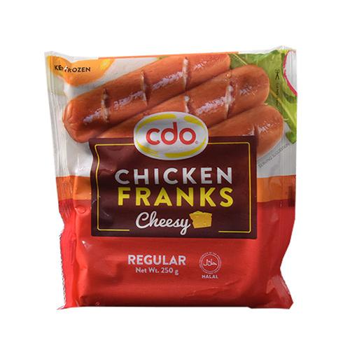 Cdo Frozen CDO Cheesy Chicken Franks Regular 250g