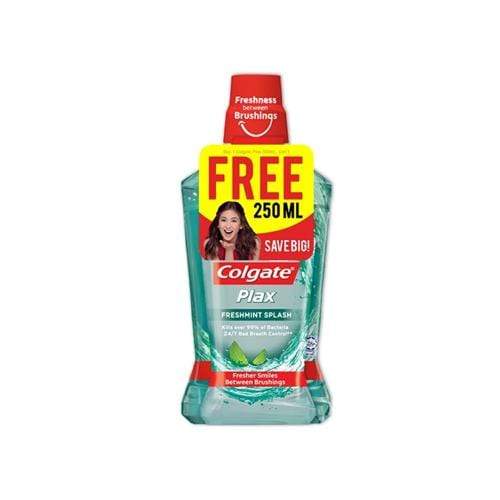 Colgate Oral Care Colgate Plax Fresh Mint Green 500ml + 250ml Free